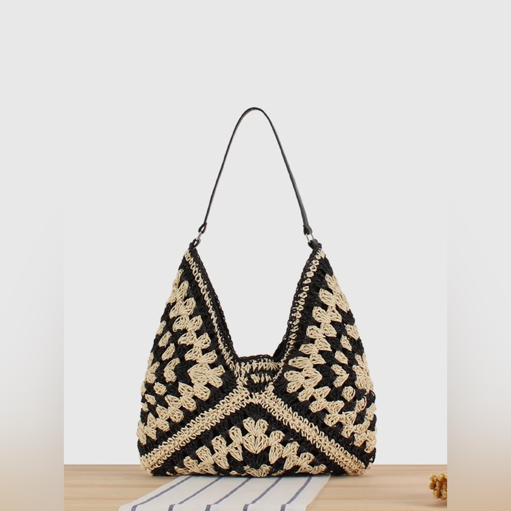 Vintage Crochet Macrame Shoulder Bag - Picture 3 of 4